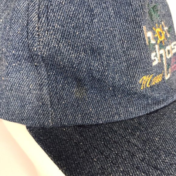 Hot Shots Java Stop Maui Hat Snapback Denim Coffee Hawaii Hat - Picture 3 of 11